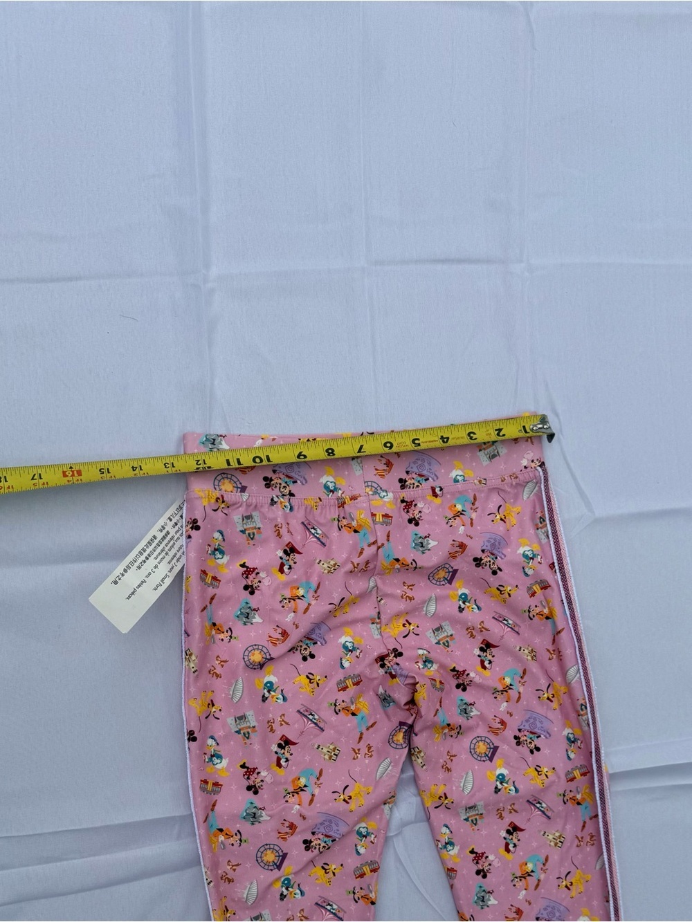 #71 Disney Pink All-Over Character Print Kids Leggings-size(10/12) - Picture 7 of 7